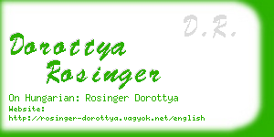 dorottya rosinger business card